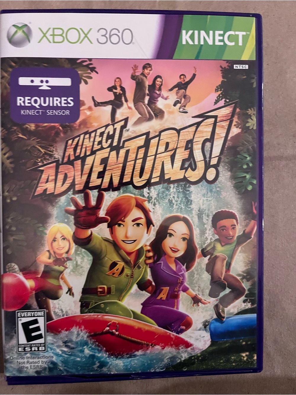 Kinect Adventures! (Xbox 360) – Purple Cover